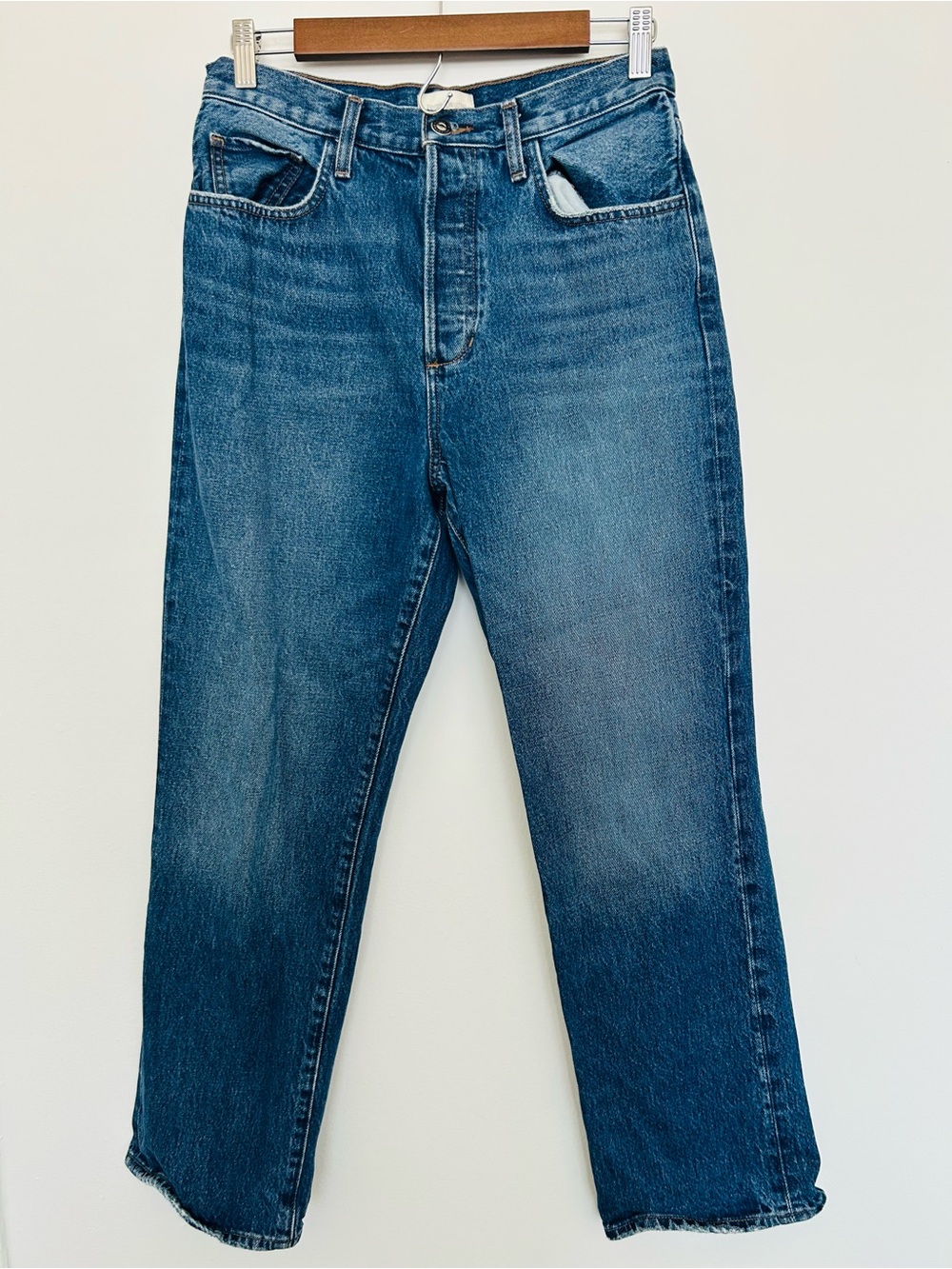Favorite Daughter The Otto High Rise Button Fly Boyfriend Ankle Jeans Size 28
